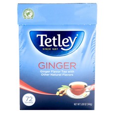 Tetley 泰特利 薑茶袋 72 包, 1個, 144克