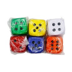 말랑말랑 EVA소프트 주사위 6X6cm