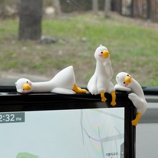 자동차 인형 인테리어 장식 소품 피규어 악세사리 C147 거위, 1개, C147-뻗은꽥