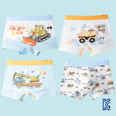 와이비비 남아 불도저 포크레인 중장비 사각 드로즈 팬티 4종세트