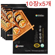 대한물산 클레오파트라 솔트김 완도건강해 구운김밥김, 5개, 24g