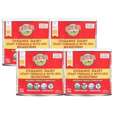 Earth's Best 얼스베스트 베이비 포뮬러 0-12개월 데어리 인펀트 포뮬러 유아 분유 595g, 4개