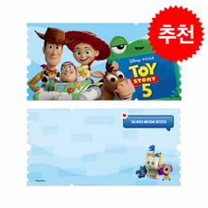 디즈니 픽사 토이 스토리 5 와이드 티켓 엽서 4: 릴리패드, 아르누보, Pixar
