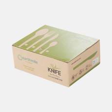 [어스마일] PLA 생분해 식기 나이프 1BOX(개별포장. 100개), 1개