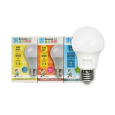 SUOLEDR 索雷特照明 6W LED燈泡 E27燈頭 690流明 廣角照明 節能省電, 自然光, 1個