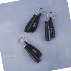 더가 차량 비상 탈출 콤팩트 망치 도구, 블랙, 3개