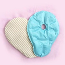 가슴 임산부 냉온 찜질팩 산모 가슴 찜질 패드 수유용 온열, 1개 세트+천 커버 1개, 1개