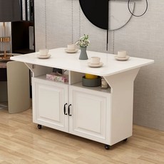 접이식 베이킹 작업대 이동형 주방 식탁 부엌 테이블 연장, E. 80x80x76+