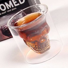 해골 샷글라스 해골컵 소 소주컵 유리소주잔 chl+140Vm