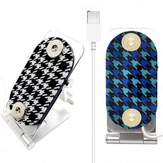 인씨 아크릴 가정용 USB 자석충전 알미늄거치대 오토바이 배달대행 휴대폰자석충전케이스 충전거치대, 아크릴 화이트, 아크릴 화이트