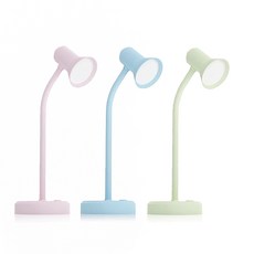 AIWA 愛華 LED 軟管檯燈 360度自由彎曲 護眼檯燈, 粉紅