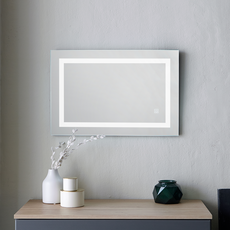 리비니아 LED 라인 사각형 벽걸이 조명 거울 미러, 라인조명