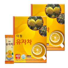 유자차 18g 커피대신 건강한 차, 2박스, 40개입