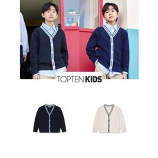 탑텐 키즈 공용) 브이넥 스웨터 가디건 MKF1EC3201-IC 274529