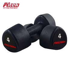 Fitek 3公斤 5公斤三角啞鈴 橡膠包膠啞鈴 可摔啞鈴 健身房專業啞鈴 可做伏地挺身, 1個, 4KG*2支