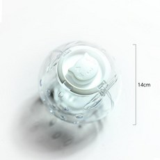 [다있지롱] 거북이 전용 실리콘 러닝볼 장난감 소형 운동용, 화이트 14cm 직경 7.5cm 개방형, 기본 모델명/품번