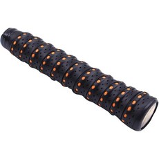 스쿼시그립 라켓그립 손잡이 핸들 배드민턴 테니스 라켓 그립 테이프 교체용 미끄럼 방지 천공 고흡수성 감김 스트랩이 있는 스쿼시, Black