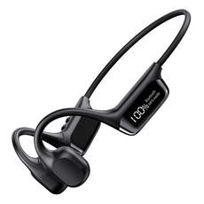 米覓 mimax 智慧數顯骨傳導耳機 原廠保固, 單一商品, 黑色