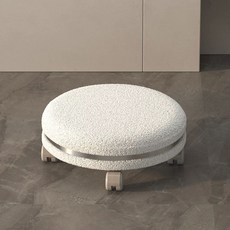 미니 스톨 의자 높은 도르래, A. 평평한 흰색 고고 컬러 휠