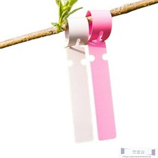 디프윈 나무 이름표 리본 200p 걸이형, 흰색