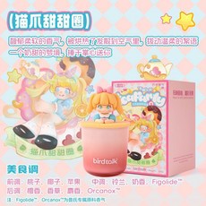 birdtalk 了不起的茶話會 香氛蠟燭 120g, 1個, 貓爪甜甜圈, 貓爪甜甜圈