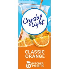 Crystal Light 클래식 오렌지 음료 믹스 (피처 패킷 5개), Crystal Light 클래식 오렌지 드링크 믹스 (, 1g, 1개