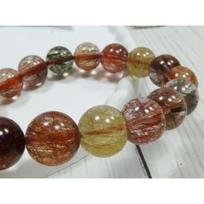 《精品百貨》天然高檔頂級彩髮晶手串，23.4G，提升運勢與魅力，精選手串, 1個