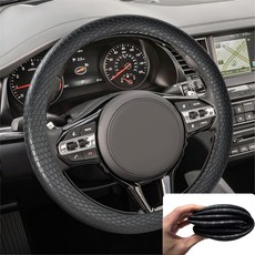 평화자동차 얇은 실리콘 핸들커버, 블랙