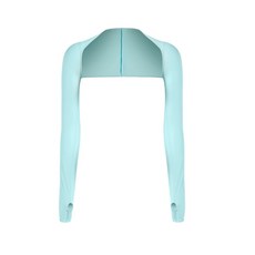 防曬披肩 騎行披肩一體袖套 高爾夫運動防曬披肩 夏季戶外女多用途遮陽套袖, 護肩冰袖【藍色】（專業定製）, 1個