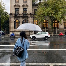 透明長柄傘 學生雨傘