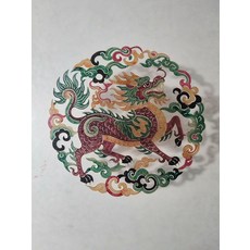 皮影 麒麟獻瑞 牛皮雕刻 手工上色, 如圖所示, 1個