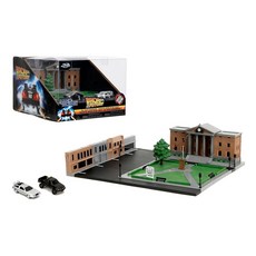 Jada Nanoscene Back to The Future Hill Valley Courthouse Diorama - 영화에서 영감을 받은 미니어처 디오라마 2대의 상징적인, Jada Nanoscene Back to The Fut