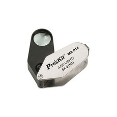 Proskit Prokit 돋보기 MA-014/T9392/휴대용/8배율/고급파우치 휴대용돋보기/루페, 1개
