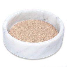 JIMEI Marble 와인 병 코스터 - 샴페인 및 모든 행사를 위한 흡수성 코르크 홀더 (화이트), 화이트