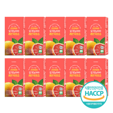 리얼하이 유기농100 레몬자몽즙 100% NFC 착즙 자몽즙 레몬수, 10개, 210g