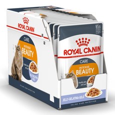로얄캐닌 인텐스뷰티케어 젤리파우치 85g, 12개, 피부/피모