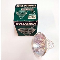 미국실바니아기술 할로겐램프 12V/20W 50W 투명 불투명 적색 청색 녹색 황색/거실 복도 간접조명 주방, 12v/50w power투명, 1개