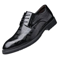 男士商務休閒皮鞋，真皮透氣，耐磨防滑紳士綁帶設計