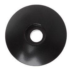 새로운 자전거 헤드셋 캡 28.6mm 방진 탑 MTB 자전거 스템 커버 알루미늄 합금, 1개, Black