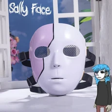 샐리 페이스 살 코스프레 풀 마스크 성인 헬멧 할로윈 화이트 모자를 쓰고 있죠 의상 게임 액세서리 소품