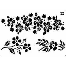 型染版(Stencil) - 蝶古巴特diy-簍空模板-塗鴉模版-繪畫模版, 1個, B50-0076