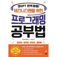 챗GPT 완벽 활용! 비즈니스맨을 위한 프로그래밍 공부법, 챗GPT 완벽 활용! 비즈니스맨을 위한 프로그래밍 공부