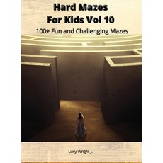 (영문도서) Hard Mazes For Kids Vol 10: 100+ Fun and Challenging Mazes Hardcover, Maze Draw Europe, English, 9781801411141