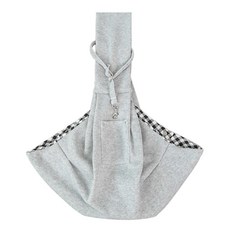 강아지 이동 크로스 슬링백 포대기, 1개, 그레이