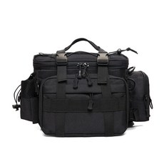 루어백 미끼 힙백 힙색 파우치 다기능 낚시대거치대 민물, 블랙