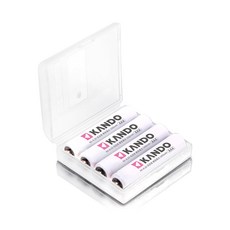 Kamera Kando 4號低自放充電電池(4入) AAA鎳氫充電電池組, 1個, 4個裝