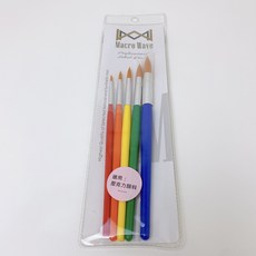 Macro Wave 馬可威水彩筆組, 1個, 馬可威尼龍水彩筆 5支組（圓）