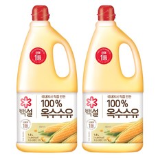 CJ BEKSUL 白雪 玉米油, 1.8L, 2個