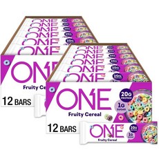 ONE 원 프로틴바 프루티 시리얼 12p 720g, 2개