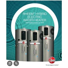 Rheem混合動力電熱水器，節能恆溫即開即用，智能控制安全可靠，家庭商業適用, PROPH-40